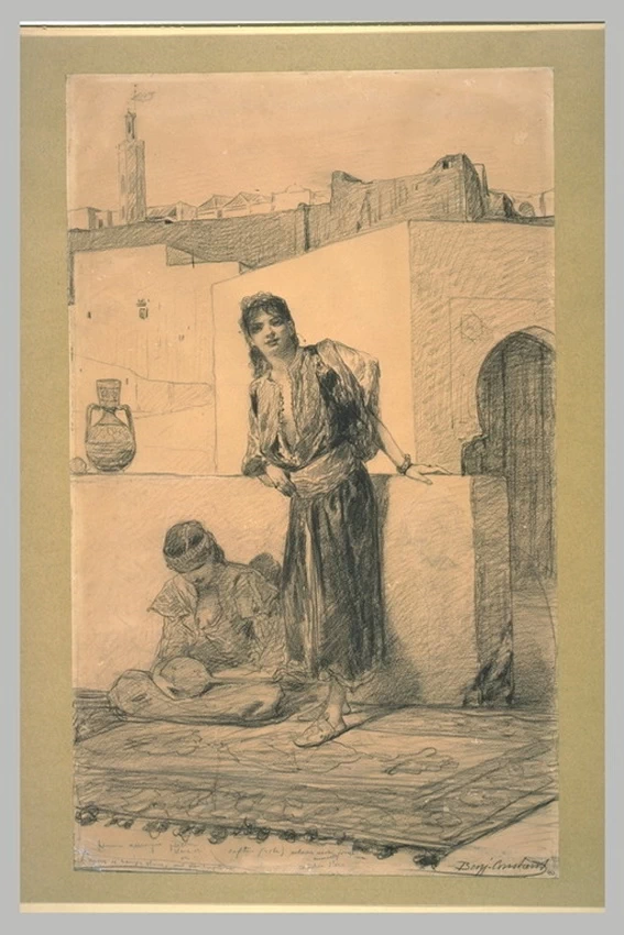 Jean - Joseph Benjamin, Constant, Donne arabe sulla terrazza di una casa, Musée d'Orsay, Parigi